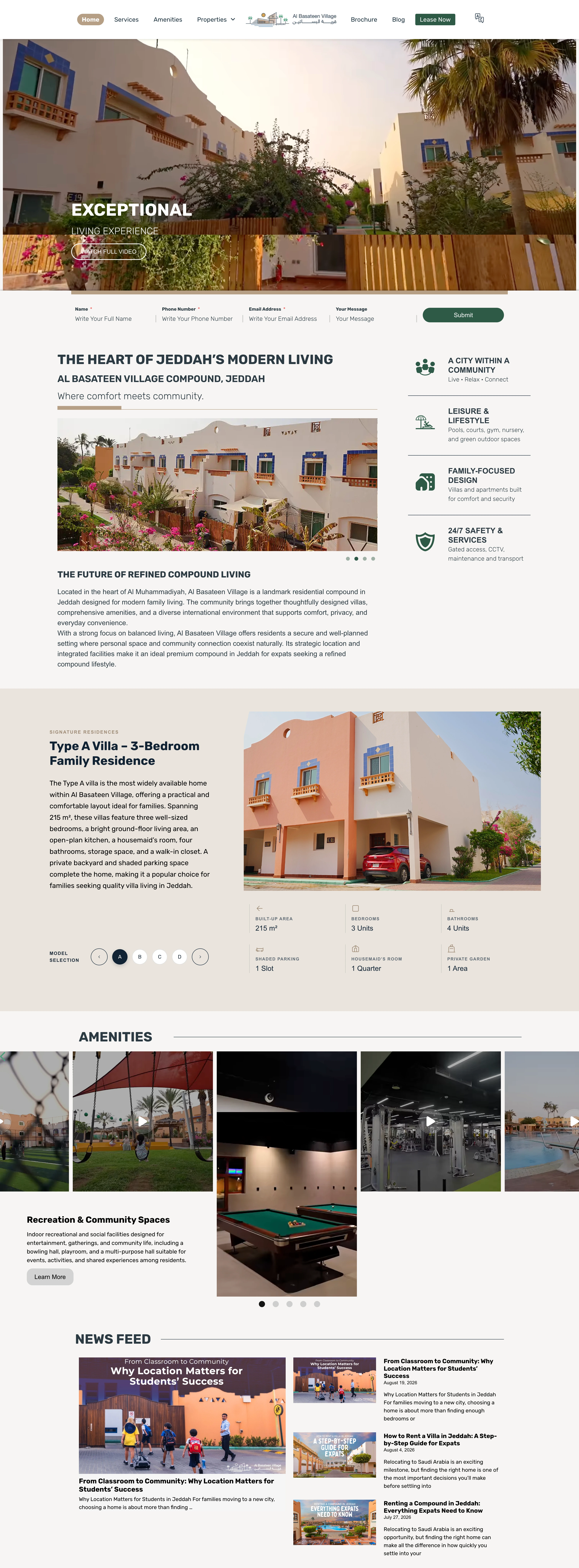 Al Basateen Village β Website experience work by Logo Grove
